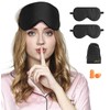 Viedouce Sleep Mask Silk Eye Mask Pack of 2, 100%