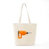 CafePress Power Drill Tote Bag Reusable Natural Beige Canvas Shopping