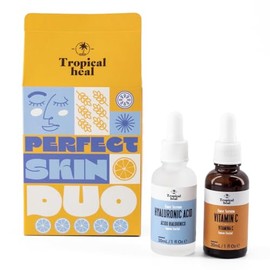 Tropical Heal - Perfect Skin Duo Vitamina C 10% y Ácido Hialurónico 2% - Sueros Faciales para Hidratación, Rejuvenecimiento y Protección - Unifica el 