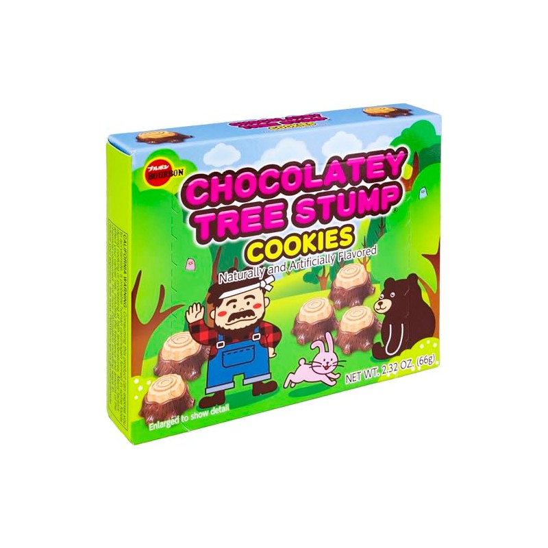 Bourbon chocolatey Tree Stump Cookies 2.32 oz