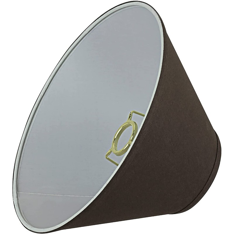 Aspen Creative 58761A, Empire Uno Lamp Shade, Dark Brown, 4"