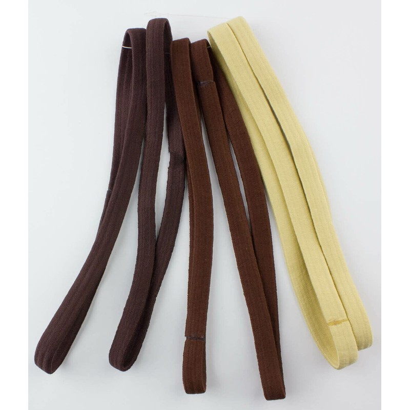 Mytoptrendz® 6 Pcs Elastic Headbands Unisex Plain Long Thin Hairband