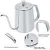 Coffee Kettle 550ml Stainless Steel Long Gooseneck Coffee Kettle with