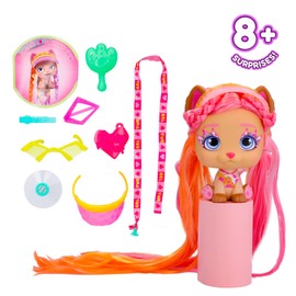 VIP PETS Bow Power Shiara S6 Collectable Doll in Trendy Urban Look, with Long Hair for Styling and Decorating - Toy and Gift for Girls and Boys from 3 Years