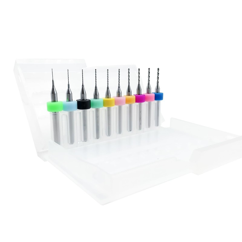 iYueMps 20 Pieces PCB Drill Bit Set 0.1 mm -