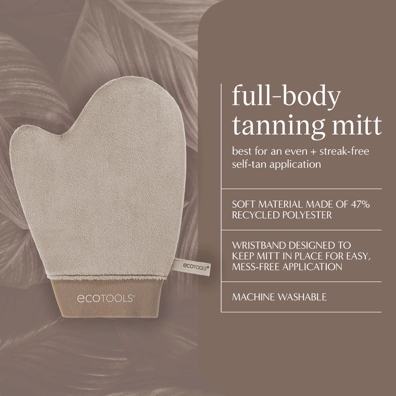 EcoTools Good Tan Full-Body Tanning Mitt, For Self Application, Use