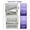 WZKALY Toilet Paper Holder 2 Pack, Recessed Pivoting Toilet Paper