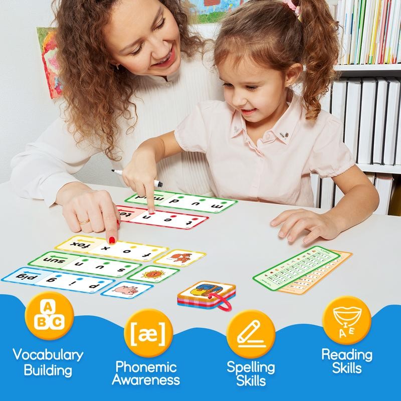 Phonics Flash Card ，Kasfalci，Learn to Read ，Blends and Digraph Cards