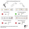 MMSD 100 Pack LED Strip Light Clips LED Tape Light
