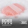 Sport Exfoliating Body Scrubber, Bath Shower Honeycomb Mitt for Women