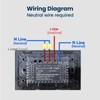 LOUYSGEN WiFi Smart Touch Light Switch, 2-Button Single-Gang Wall Switch,