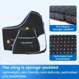 Sangpum Sangse Seolmyeong Chamjo VELPEAU 팔 슬링 팔꿈치 부상 팔뚝 골절 및 어깨 탈구용 통기성 고정기 양쪽 사용 가능 [Fits both arms] [Large] VELPEAU Arm Sling Breathable Support for Elbow Injuries, Forearm Fractures, and Shoulder Dislocations, Usable on Both Arms [Fits both arms] [Lar