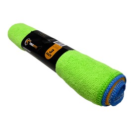 TrexNYC Super Absorbent Microfiber Cleaning Towels, 3-Pack Roll - 16"x19", Durable & Multipurpose