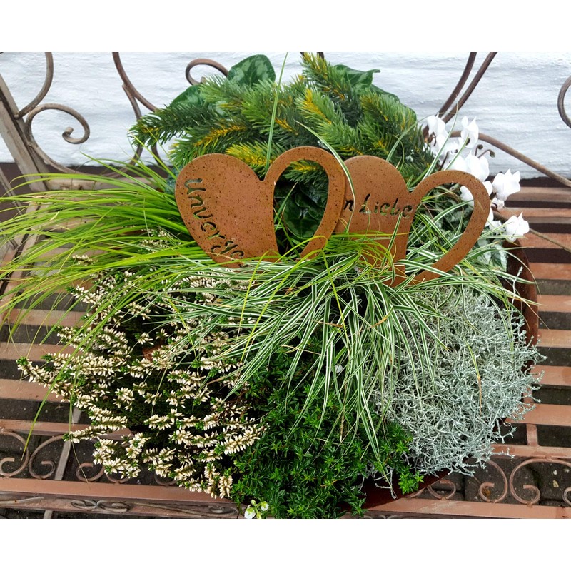 LB H&F Mourning Decoration Metal Grave Ornament for Flower Arrangements