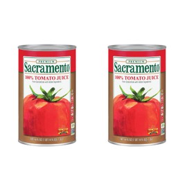 Sacramento Tomato Juice, No Added Sugar or High Fructose Corn Syrup, 46 Ounce Cans, 2-Pack