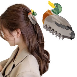 Duck Hair Clips for Women, Cute Animal Hair Claw Clips Duck Lover Gifts for Girls, Funny Farm Animal Themed Hair Accessories Gift for Birthday