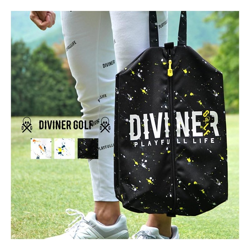 DIVINER GOLF Shoe Case, Golf Equipment, Bag, Splash Design, Exciting,