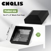 CNQLIS Aluminum Fence Post Caps 2" x 2" Black Post