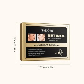 Set Antiedad Retinol 5 Piezas 230ml Crema, Sérum, Tónico