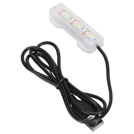 LED Aquarium Light, Lightweight Aquarium USB Light, Waterproof USB Charging Plastic 2.4X0.8 Inch for Aquarium Fish