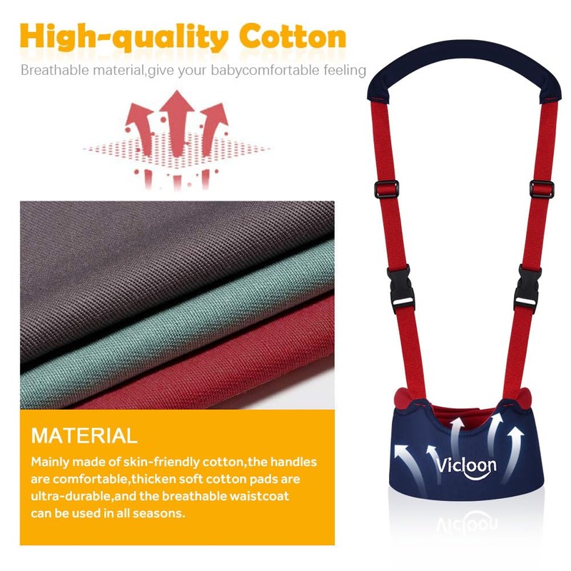 Vicloon Baby Walker Walking Aid for Baby, Adjustable Baby Walking