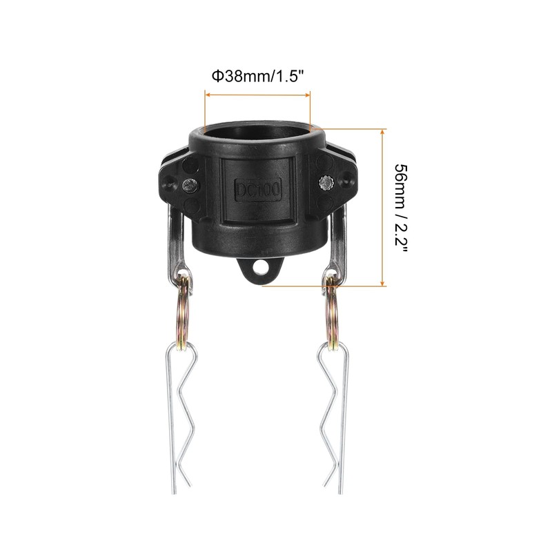 PATIKIL Poly Cam Lock Fittings, 2 Pcs 1" Part DC