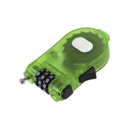 BULLSPANN Bicycle Lock Bicycle Key Wire Lock Keyless Number Lock with Cable Resettable Green 1 Piece