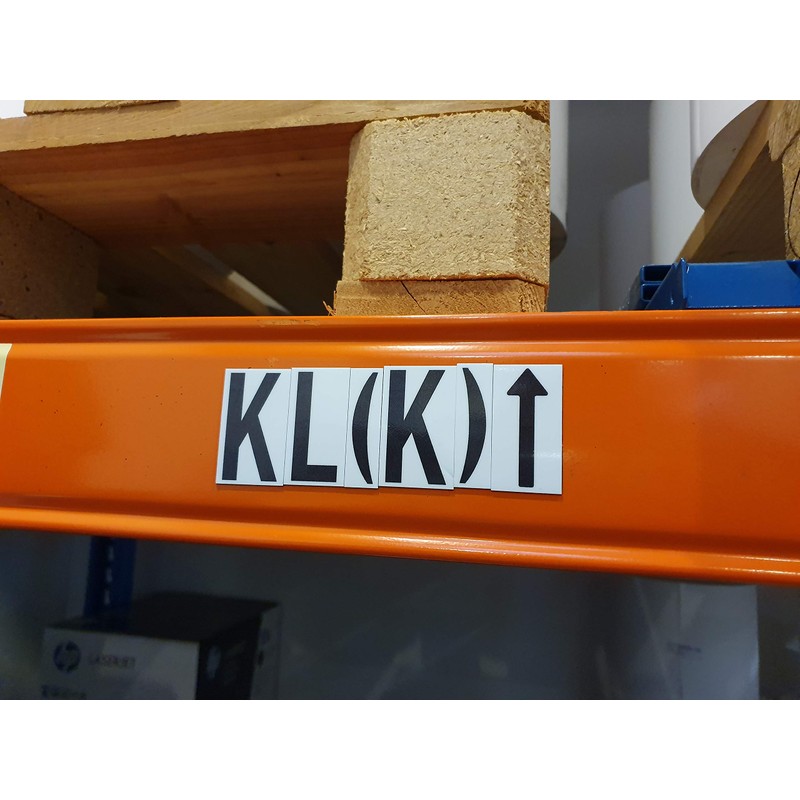 Magnetic Numbers or Letters on A4 Sheet for Metal Surfaces