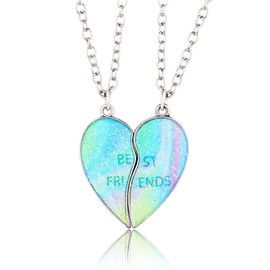 Best Friend Bff Necklaces for 2 Girls Women Friendship Birthday Christmas Gifts for Best Friends Necklace Gift for Bestie Friendship Necklace for 2 Women
