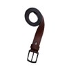 camel active Leather Belt 4 cm Wide Metal Clasp Cognac,