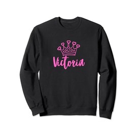 VICTORIA the Queen / Name & Crown for Women Called Victoria Sweatshirt