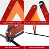 Funlove Foldable Warning Triangles Road Safety Triangle Kit, 3 Pack