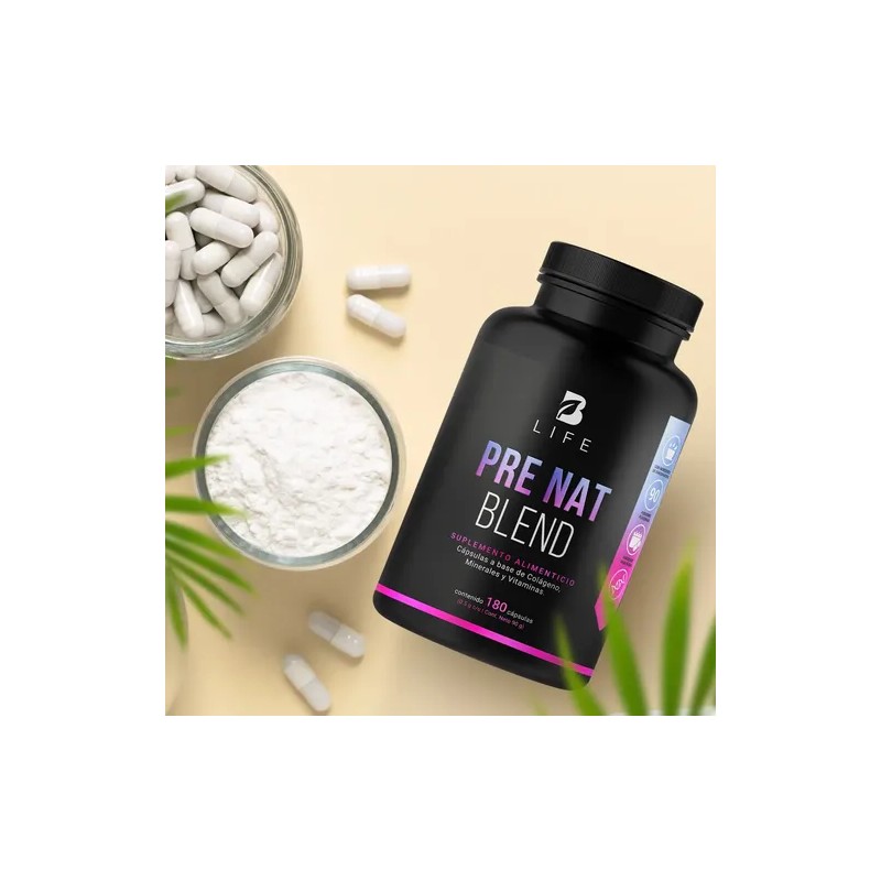 Multivitamínico Prenatal 180 Cápsulas Vitaminas Mujer B Life Sabor Sin