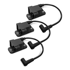 AUGREX 3PCS Outboard Ignition Coil CDM Module Fit For Mercury 30-300HP Force 40 50 75 90 and 120HP 1996-2007 Replace 114-7509 827509A10 827509T7, 4 Pins Outboard Ignition Coil Packs Replacement