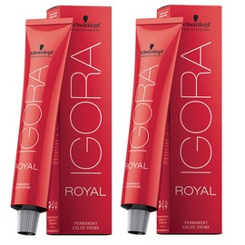 Schwarzkopf Igora Royal 7-00 Medium Blonde Natural Extra Permanent Hair Colors and M Hair Designs Tint Brush/Comb (Bundle - 3 items)