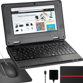 NBD Portable Laptop Computer 7'' IPS Quad Core Android 12.0 Netbook Wi-Fi For Kid