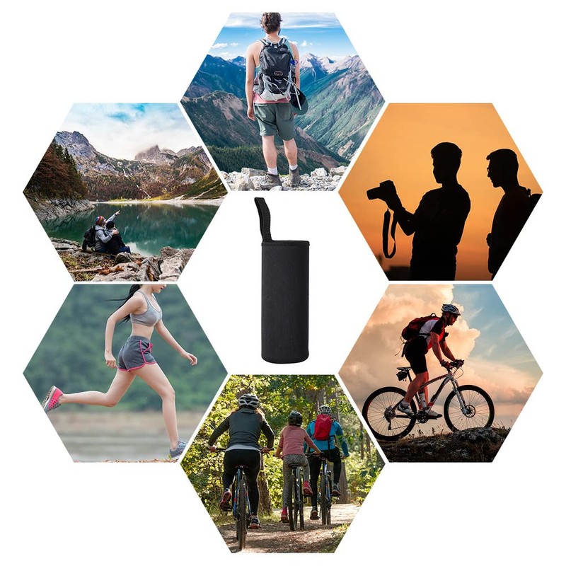Water Bottle Sleeve Neoprene Pouch for Outdoor Hiking Travel (550ml,