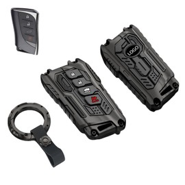 Heavy Key Fob Cover Case Protector for Lexus, Keychain, Accessories for 2018 2019 2020 2021 2022 2023 2024 2025 Lexus ES250 ES350 UX200T NX300h RX450h GX550 TX350 LX600 LS500 LC500h(Model-A)
