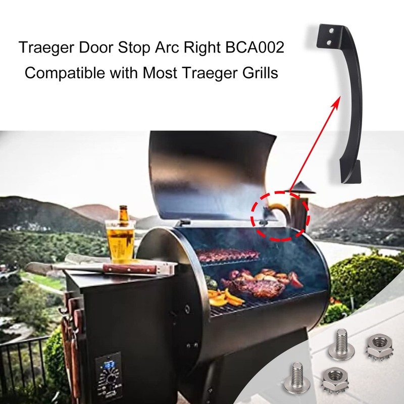 Grill Lid Door Stop Arc Right Side BCA002 for Most