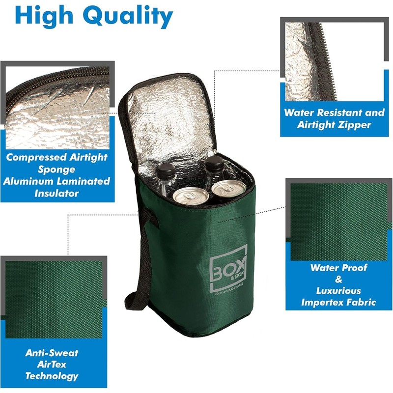 Camp&Fire 6 Litre Small Cooler Bag. Insulated Thermal Bag with