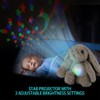 Meero London AKT12R Rabbit Plush Toy, Night Light, Sleep Timer,