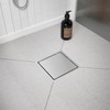 6 Inch Square Shower Drain with 2-in-1 Tile Insert Grate
