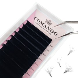 Eyelash Extension Supplies D Curl 0.03 20-25MM Rapid Volume Lash Extensions Easy Fan 3D 4D 5D 6D 8D 10D Automatic Blooming Flower Lashes Self Fanning Lashes Russian Volume Individual Lashes
