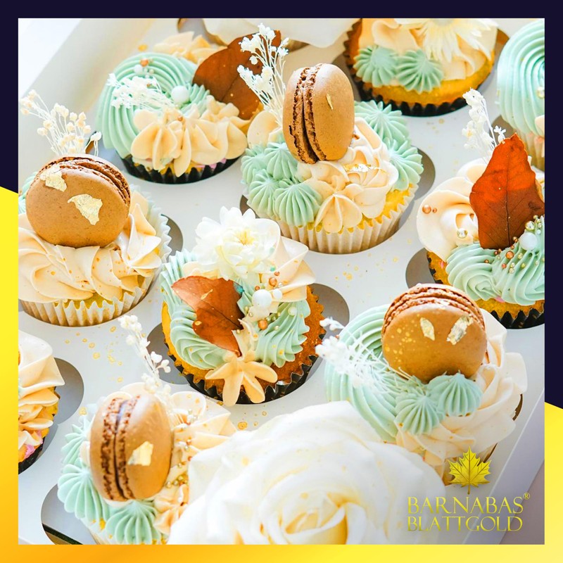 Barnabas Edible Gold Leaf 24K - Cake Decorations, Loose Gold