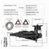 2-in-1 Pneumatic Chamfering Machine, Mini Air Chamfering Tool, Pneumatic Chamfering
