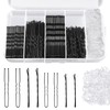 Xynovate 300pcs Bobby Pins Kit, U Shaped Hair Pins for