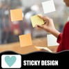 GANAZONO Colorful Heart Shape Memo Pads 8 Pack Sticky Notebooks