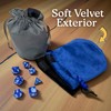 Luck Lab Velvet Drawstring Dice Bag - Set of Three