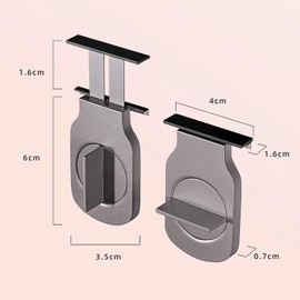 ziyue Upgrade 4 Pack Sliding Window Locks for Horizontal Sliding Windows Security Lock Adjustable Window Track Rail Stoppers for Child Safety and Travel