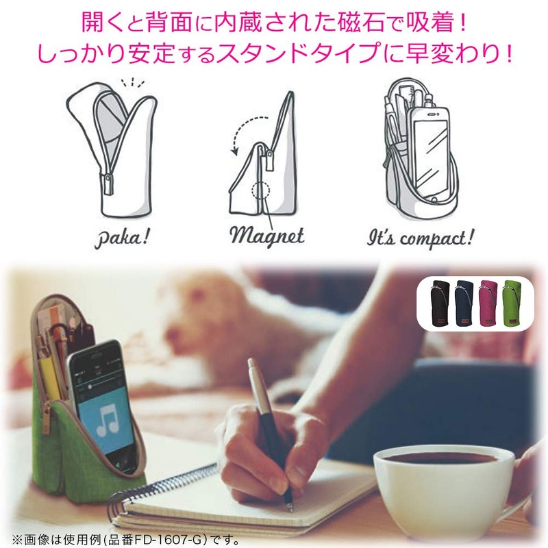 Sonic FD-1607-P - Estuche para bolígrafo con soporte, color rosa